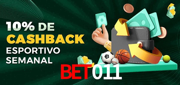 10% de bônus de cashback na bet011